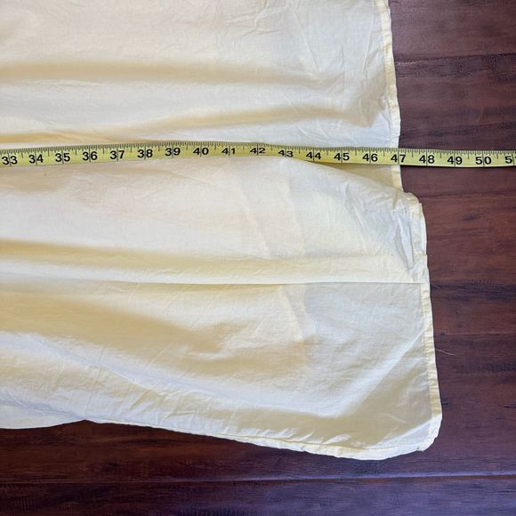 GIRL AND THE SUN Long Sleeve Lined Maxi Shirt Dress in Pale Yellow - Picture 14 of 14